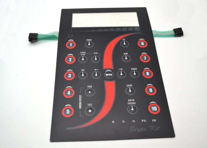 Het aangepaste Tastbare Toetsenbord van de Membraanschakelaar met Duidelijke Etalage 165x227mm