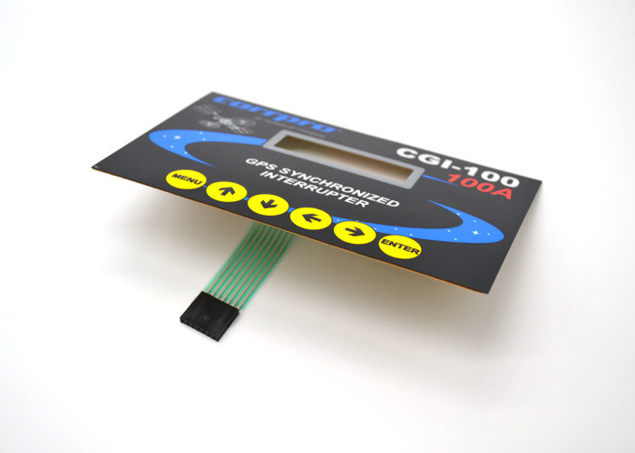 Lichtgewicht Vlakke het Membraanschakelaar 5 van de Metaalkoepel Kleurendruk op Oppervlaktebekleding