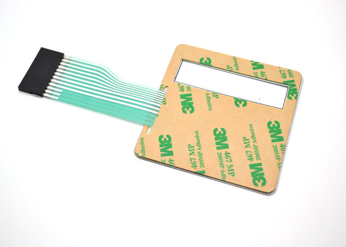 In reliëf gemaakte Tastbare het Membraanschakelaar 4 van de Metaalkoepel Kleuren op Oppervlaktebekleding